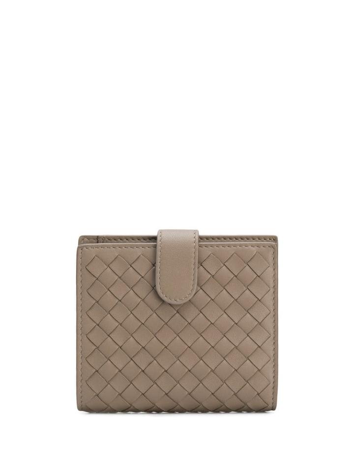 Bottega Veneta Small Compact Wallet - Limestone