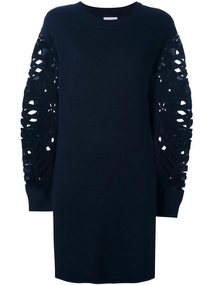 See By Chloé Floral Cut-out Sleeve Dress