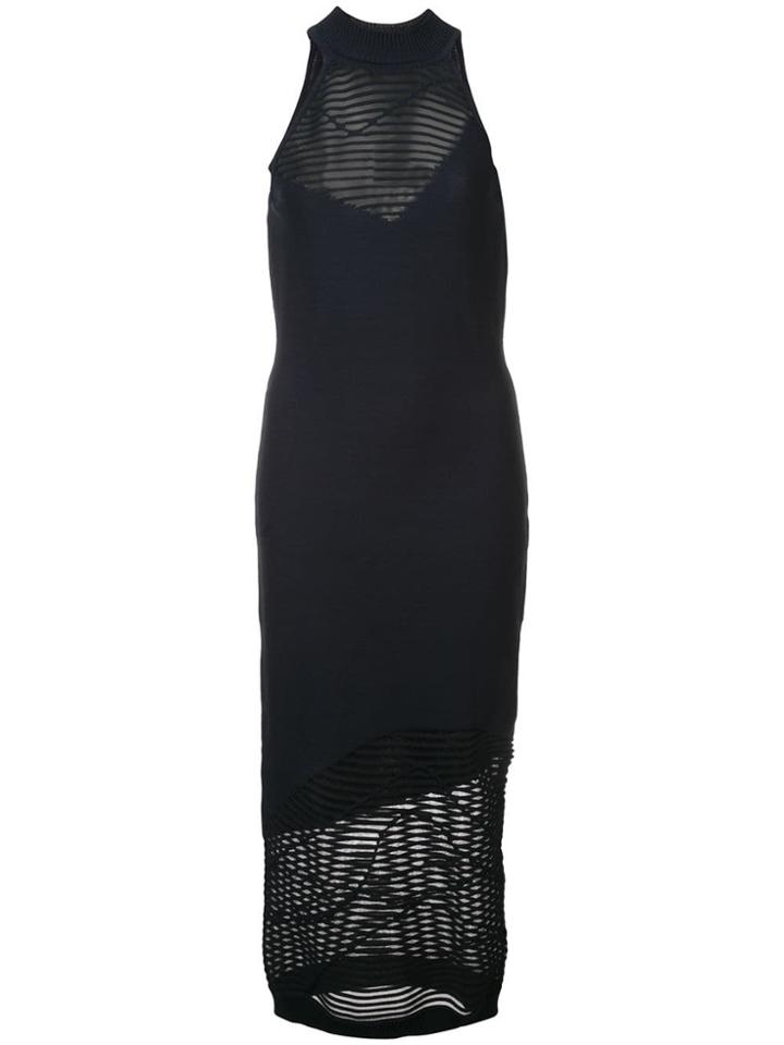 Cushnie Halterneck Midi Dress - Black