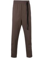 Damir Doma Perttu Side Stripe Trousers - Brown