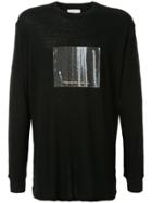 Song For The Mute Oversized Printed Top - Black