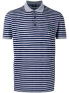 Fendi Striped Polo Shirt, Men's, Size: 50, Grey, Cotton