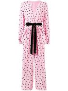 Valentino Heart Print Jumpsuit - Pink