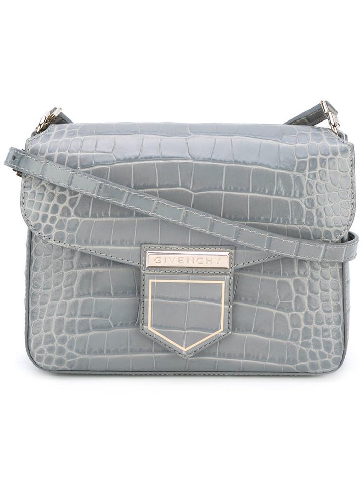 Givenchy - Mini Nobile Crossbody Bag - Women - Calf Leather - One Size, Women's, Grey, Calf Leather