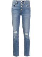 Adaptation Hi-rise Buttoned Jeans, Women's, Size: 27, Blue, Cotton