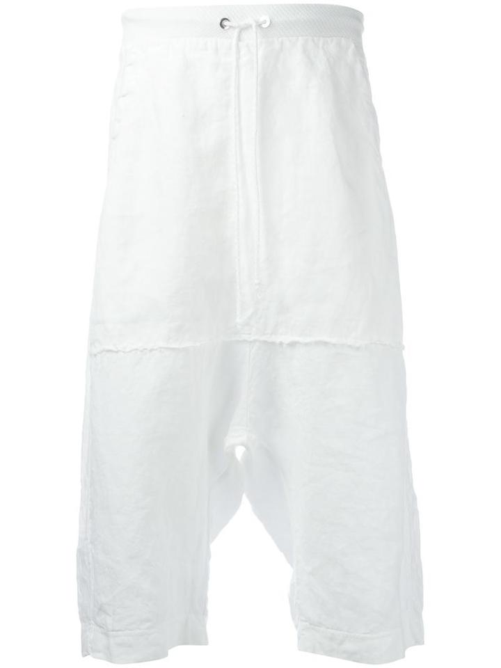 Lost & Found Rooms Drawstring Shorts, Men's, Size: Small, White, Linen/flax/cotton