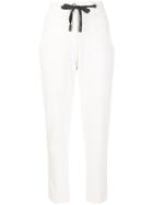 Eleventy Corduroy Effect High-waist Trousers - White