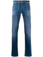Jacob Cohen Slim Mid-rise Straight Jeans - Blue