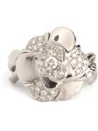 Chanel Vintage Diamond Cocktail Ring - Metallic