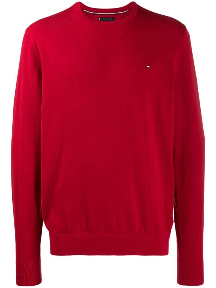 Tommy Hilfiger Logo Embroidered Sweater