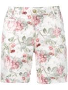 Mason Cherry Print Shorts - White