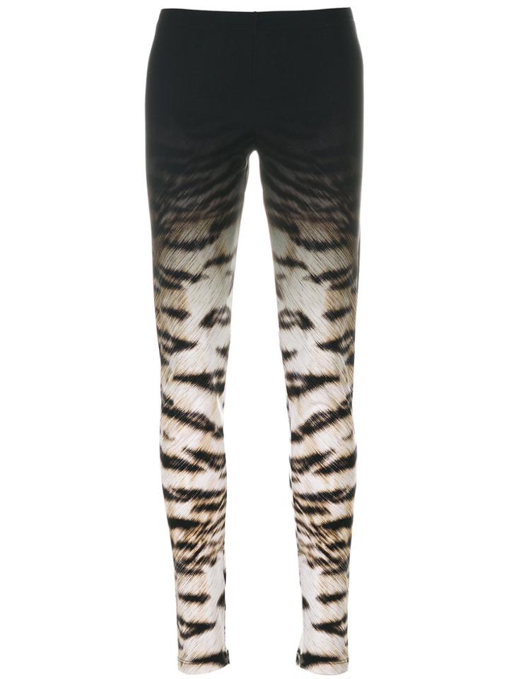 Roberto Cavalli Slim-fit Printed Leggings - Black