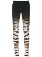 Roberto Cavalli Slim-fit Printed Leggings - Black
