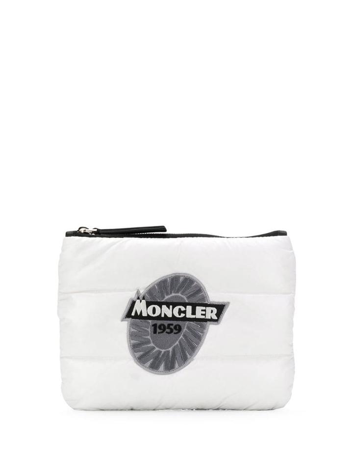 Moncler Padded Clutch - White