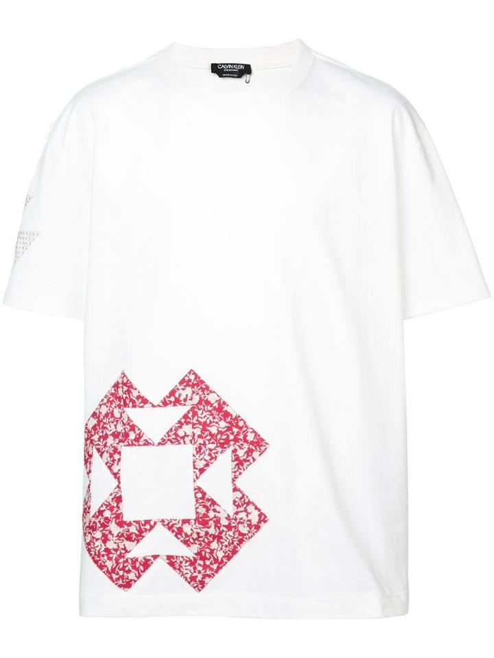 Calvin Klein 205w39nyc Printed Loose Fit T-shirt - White