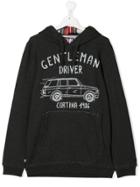 Mc2 Saint Barth Kids Teen Cortina Print Hoodie - Grey