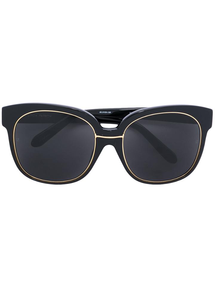Linda Farrow Frame Sunglasses - Black