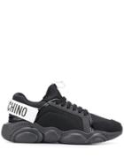 Moschino Logo Knit Sneakers - 00a Black
