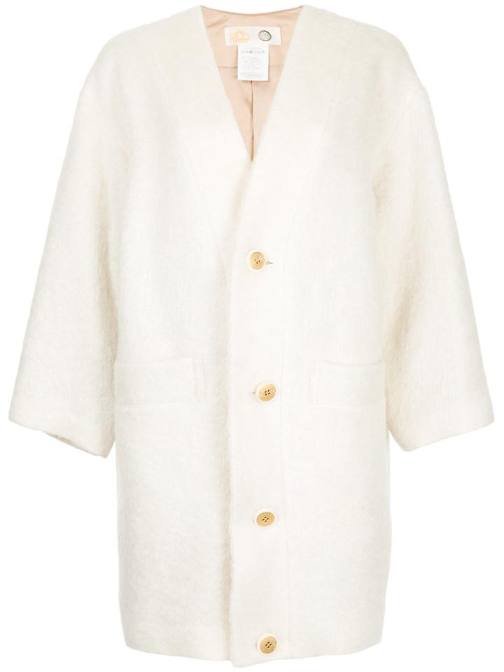 Theatre Products Oversized Coat - White