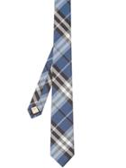 Burberry Modern Cut Vintage Check Silk Tie - Blue