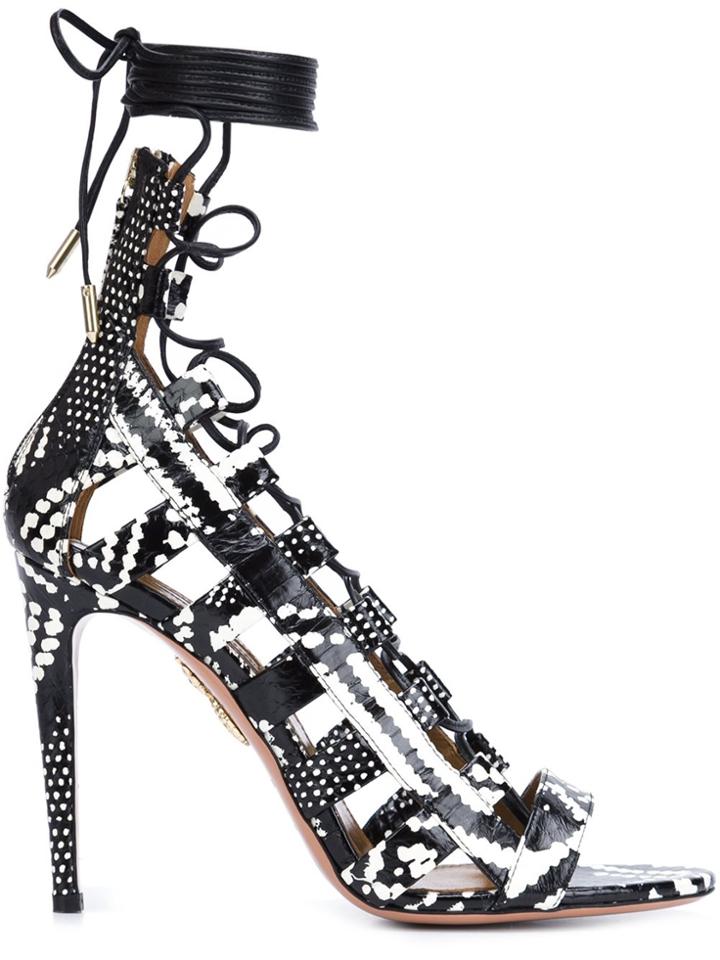 Aquazzura 'amazon' Sandals - Black
