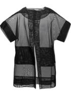 Antonio Berardi Oversized Sheer Short Sleeve Jacket