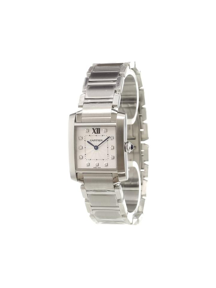 Cartier 'tank Française' Analog Watch, Women's, Metallic