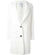 Dkny Long Blazer, Women's, Size: Small, White, Polyester/cotton/nylon/spandex/elastane