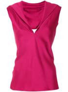 Gloria Coelho Cut Out Detail Blouse - Pink