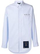 Alexander Wang Longline Logo Embroidered Shirt - Blue