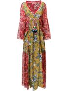 Anjuna Floral Print Bohemian Dress - Multicolour