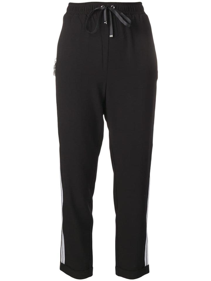 Liu Jo Monochrome Track Pants - Black