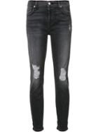 'josefina Boyfriend' Skinny Jeans, Women's, Size: 24, Black, Cotton/polyester/spandex/elastane, 7 For All Mankind