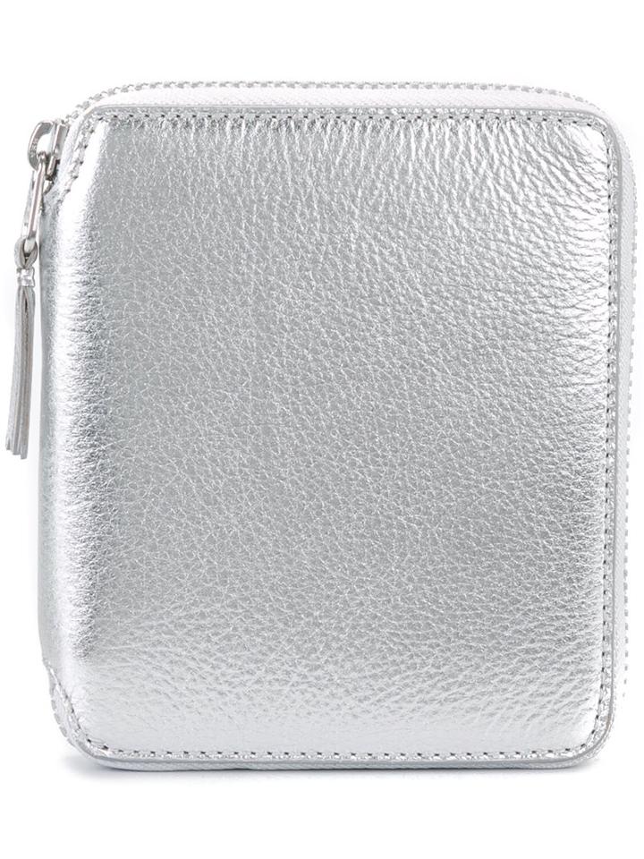 Comme Des Garçons Play Metallic Zip Wallet