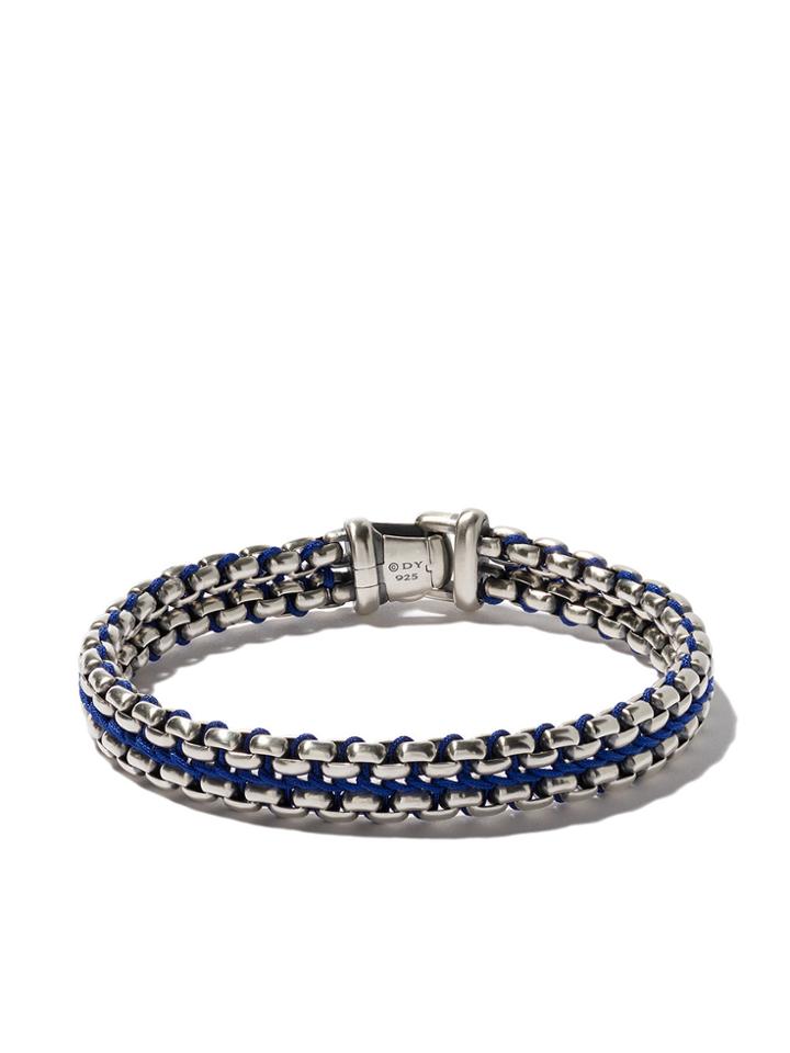 David Yurman Sterling Silver Woven Cuff Bracelet - Metallic