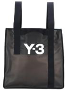 Y-3 Logo Beach Bag, Men's, Black, Polyurethane