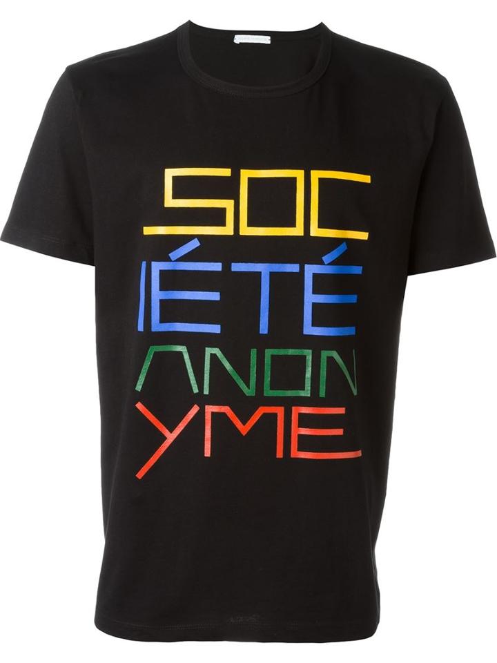 Société Anonyme 'da Sa' T-shirt, Men's, Size: Medium, Black, Cotton
