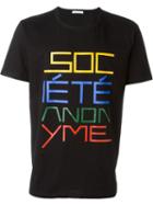 Société Anonyme 'da Sa' T-shirt, Men's, Size: Medium, Black, Cotton