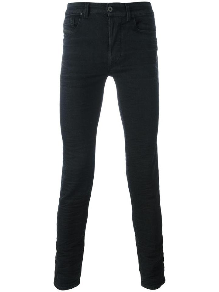 Diesel Black Gold Super Skinny Jeans, Men's, Size: 30, Cotton/polyester/spandex/elastane