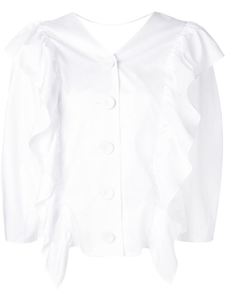 Sjyp Ruffle-trim Blouse - White