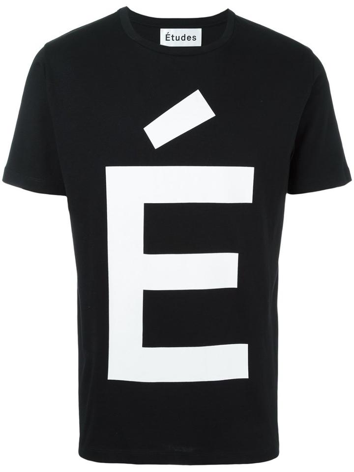 Études 'page Accent' T-shirt, Men's, Size: Large, Black, Cotton