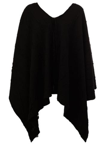 Label Under Construction Oversized Poncho