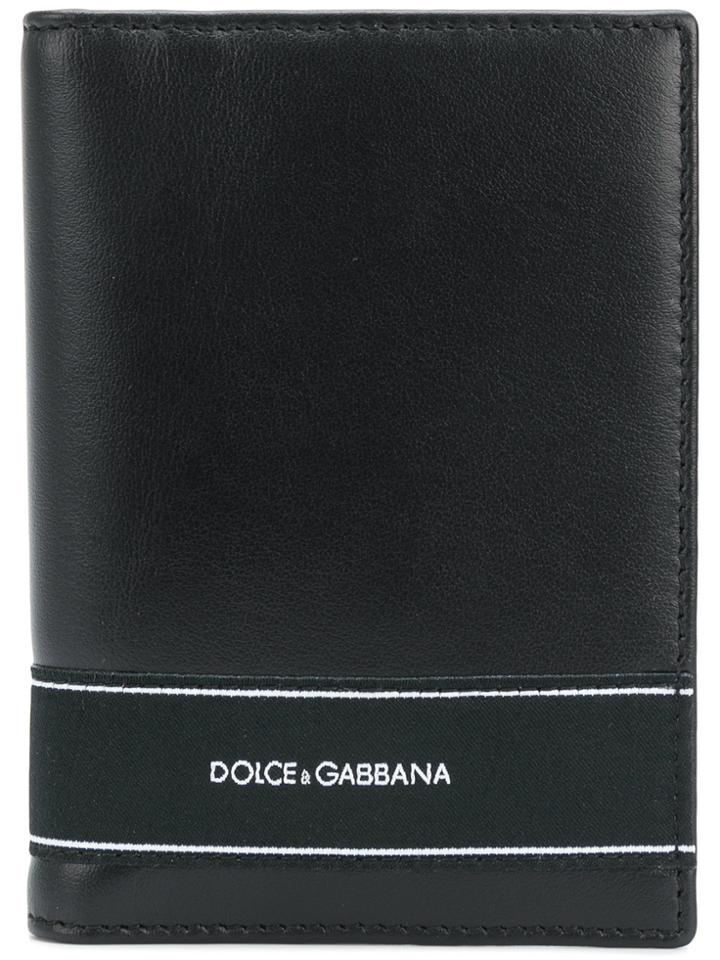 Dolce & Gabbana Logo Panel Long Wallet - Black