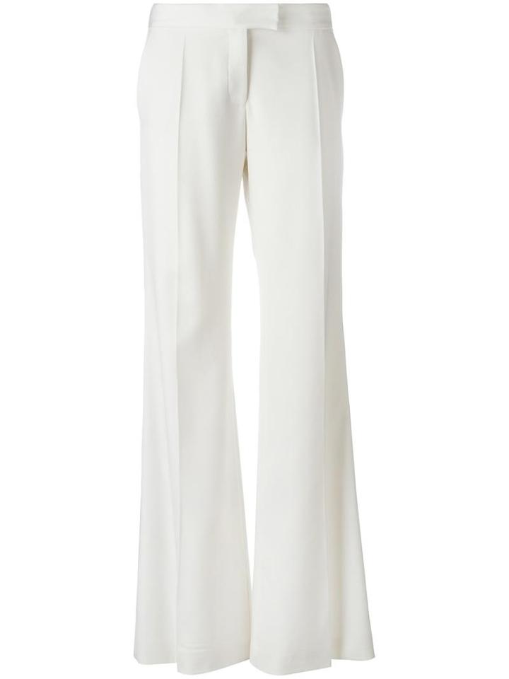 Stella Mccartney Jasmine Trousers, Women's, Size: 42, White, Wool/cotton/viscose/silk