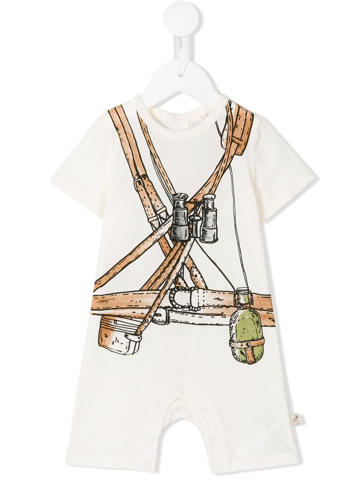 Stella Mccartney Kids - Printed Romper - Kids - Cotton - 12 Mth, White