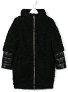 Herno Kids Contrast Padded Coat, Girl's, Size: 8 Yrs, Black