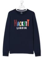 Hackett Kids Teen Logo Sweatshirt - Blue