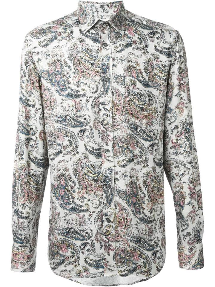 Diesel Paisley Print Shirt, Men's, Size: M, Viscose