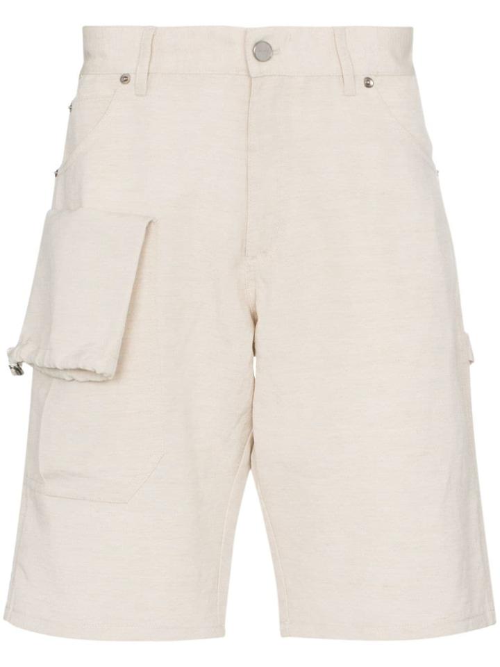 Jacquemus Le Short Gadjo Linen Blend Shorts - Neutrals