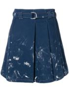 Acne Studios Pleated Denim Skirt - Blue